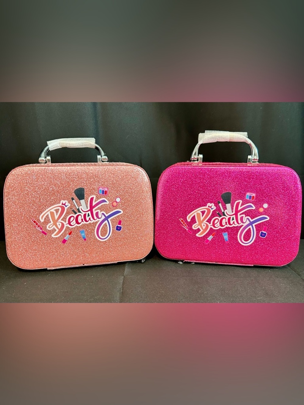 Glittery Pink Beauty Makeup Case - your choice of color.